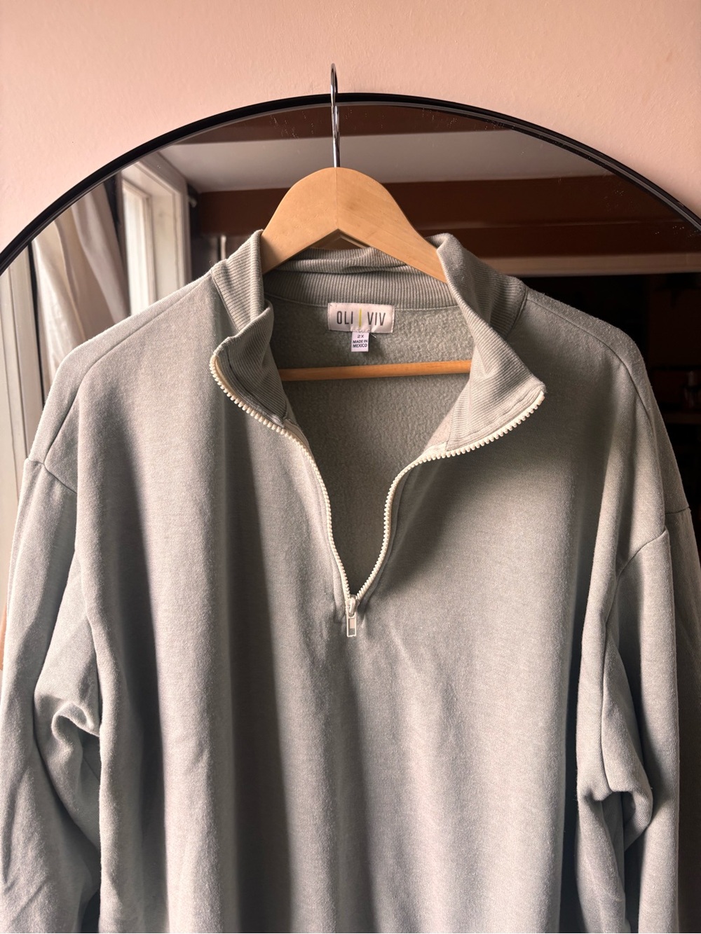 OLI VIV | quarter zip sweater | size 2x - Picture 3 of 4